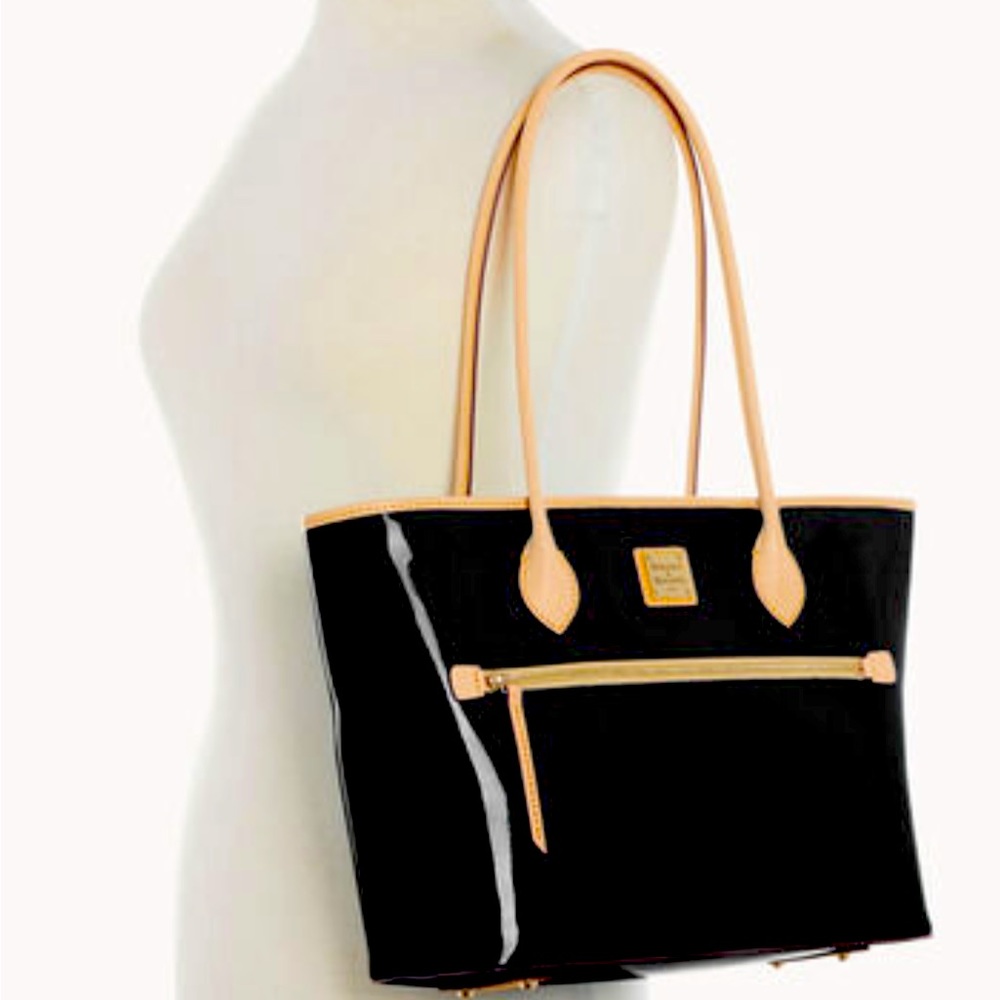 Dooney & Bourke Black Patent Tote Brand New